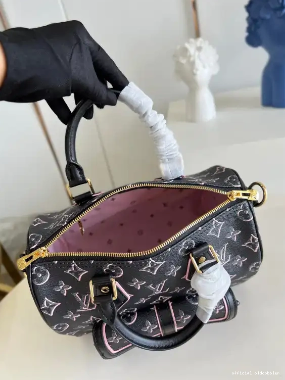 Official oldcobbler VUITTON 25 LOUIS SPEEDY BANDOULIÈRE 0613